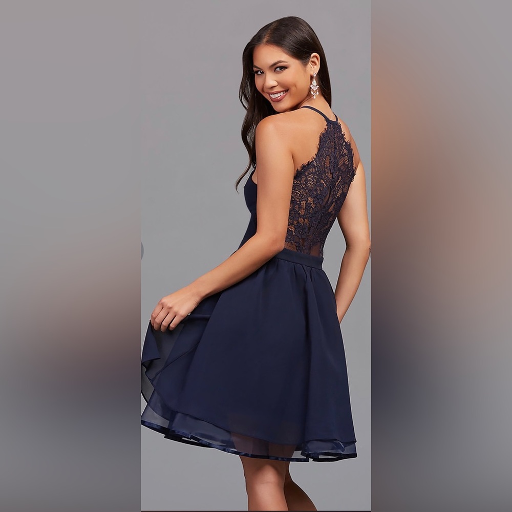 BNWT Navy Holiday Homecoming Winter Formal Dress